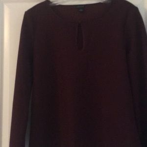 Burgundy key hole top